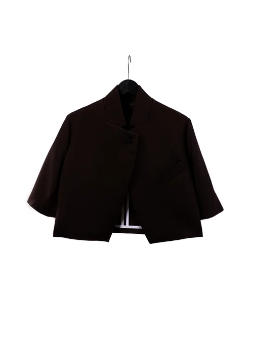 کراپ کت dark brown