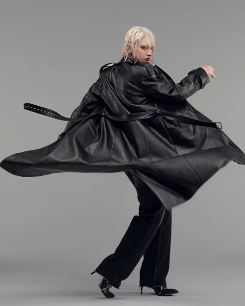 کت چرم بلند